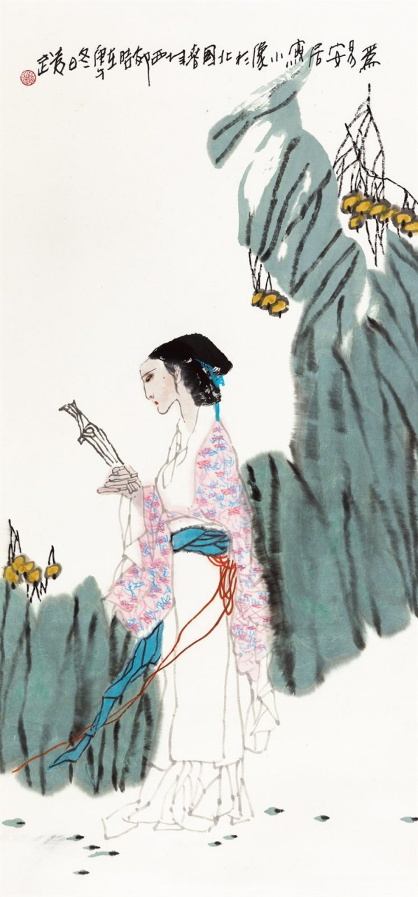 画家袁武人物画