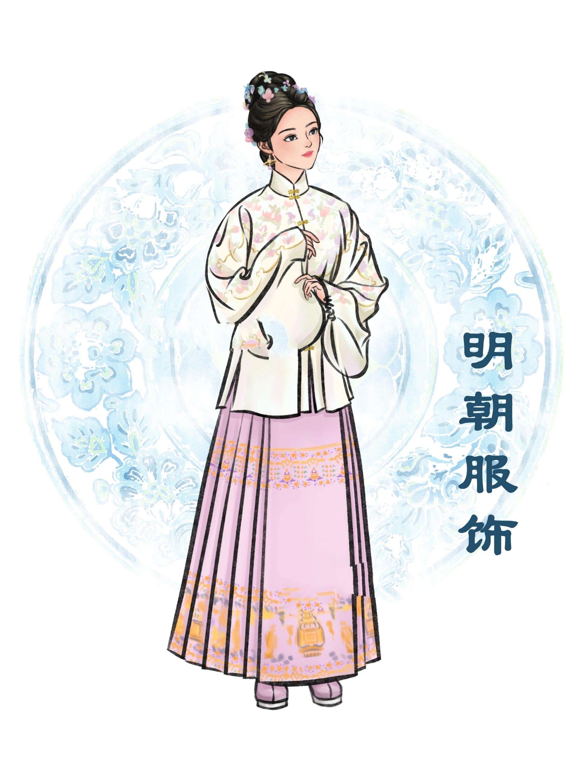 明朝宫女服饰 明代图片