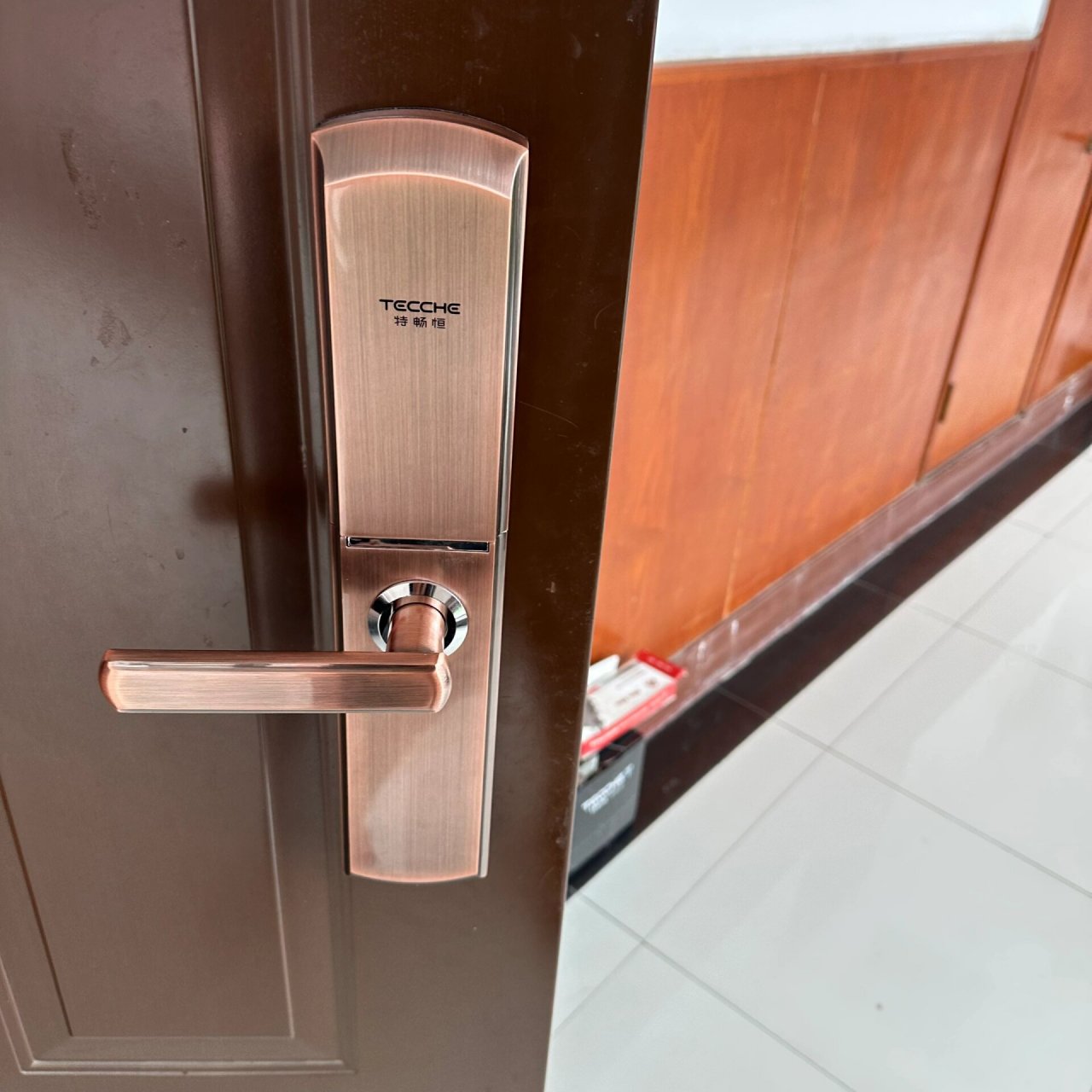 特畅恒h23高性能指纹锁全自动滑盖499元