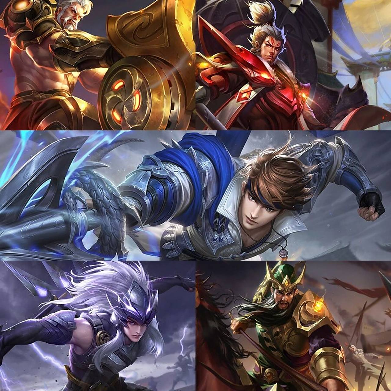 王者荣耀|五虎将哪个最帅 没人可以拒绝他们 王者荣耀五虎上将们哪个