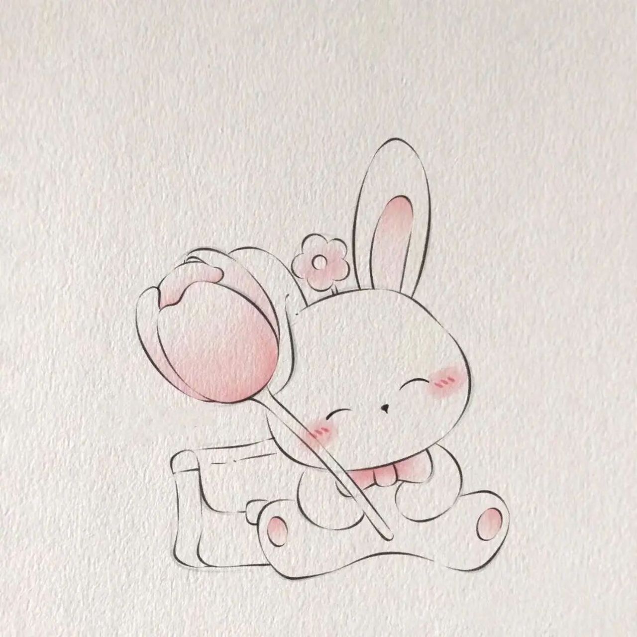 画一只可爱的小兔子 原创