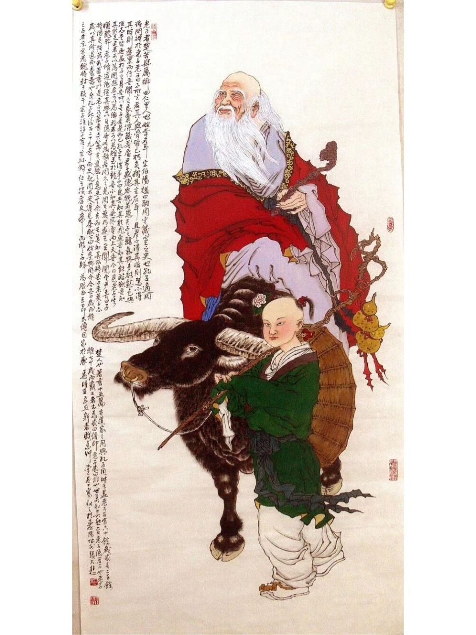 张大悲精品老子出关图