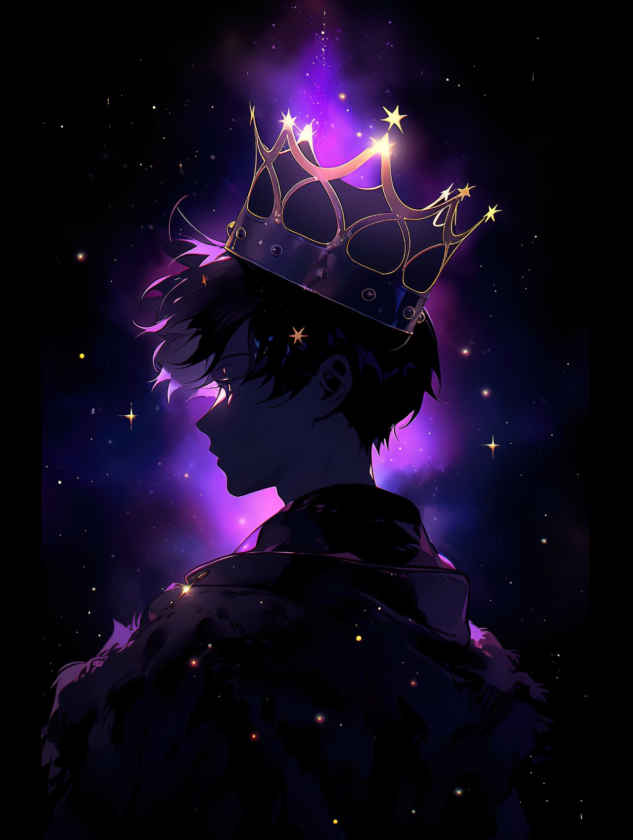 男生头像丨星夜皇者 "欲戴王冠,必承其重.