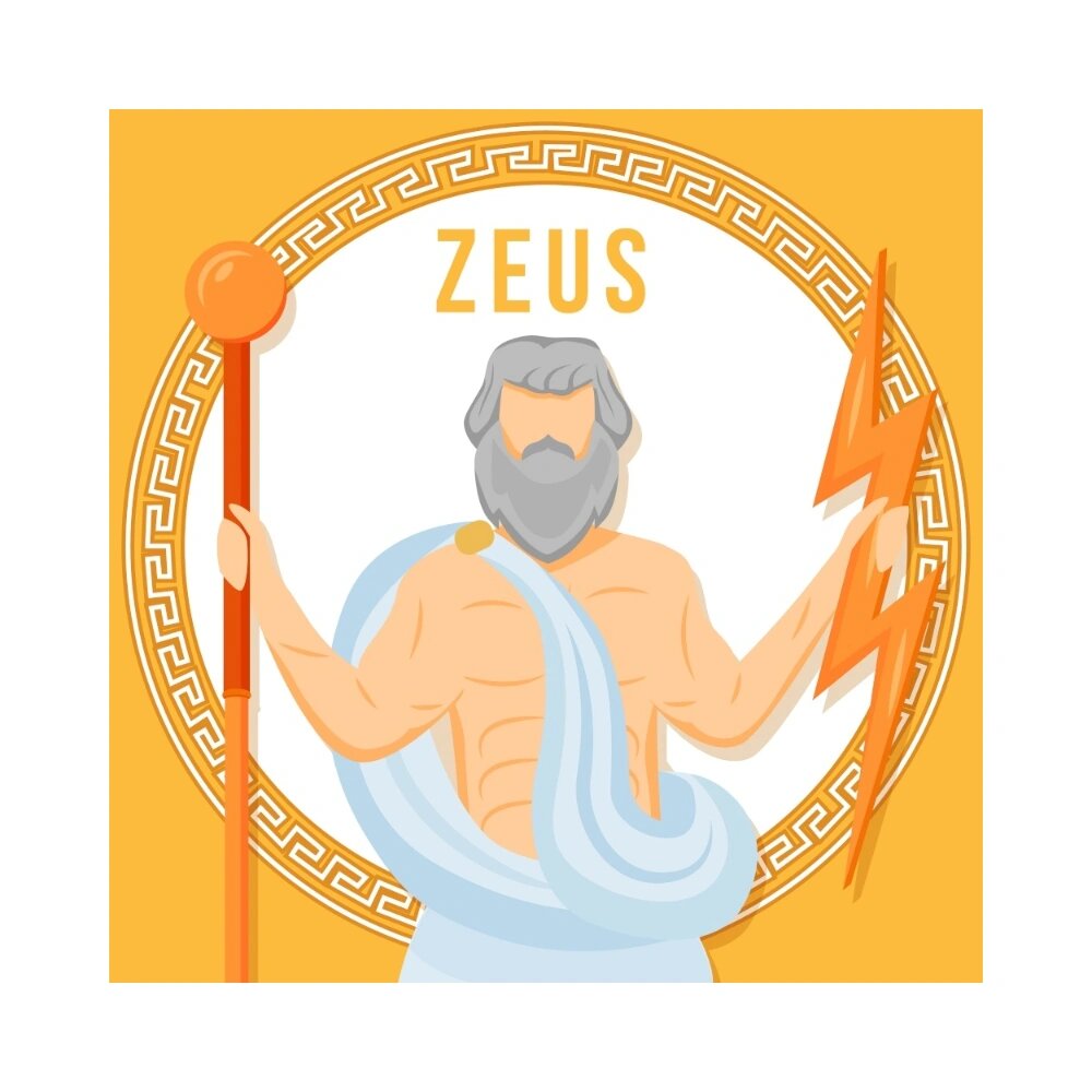 希腊神话十二主神人物插画