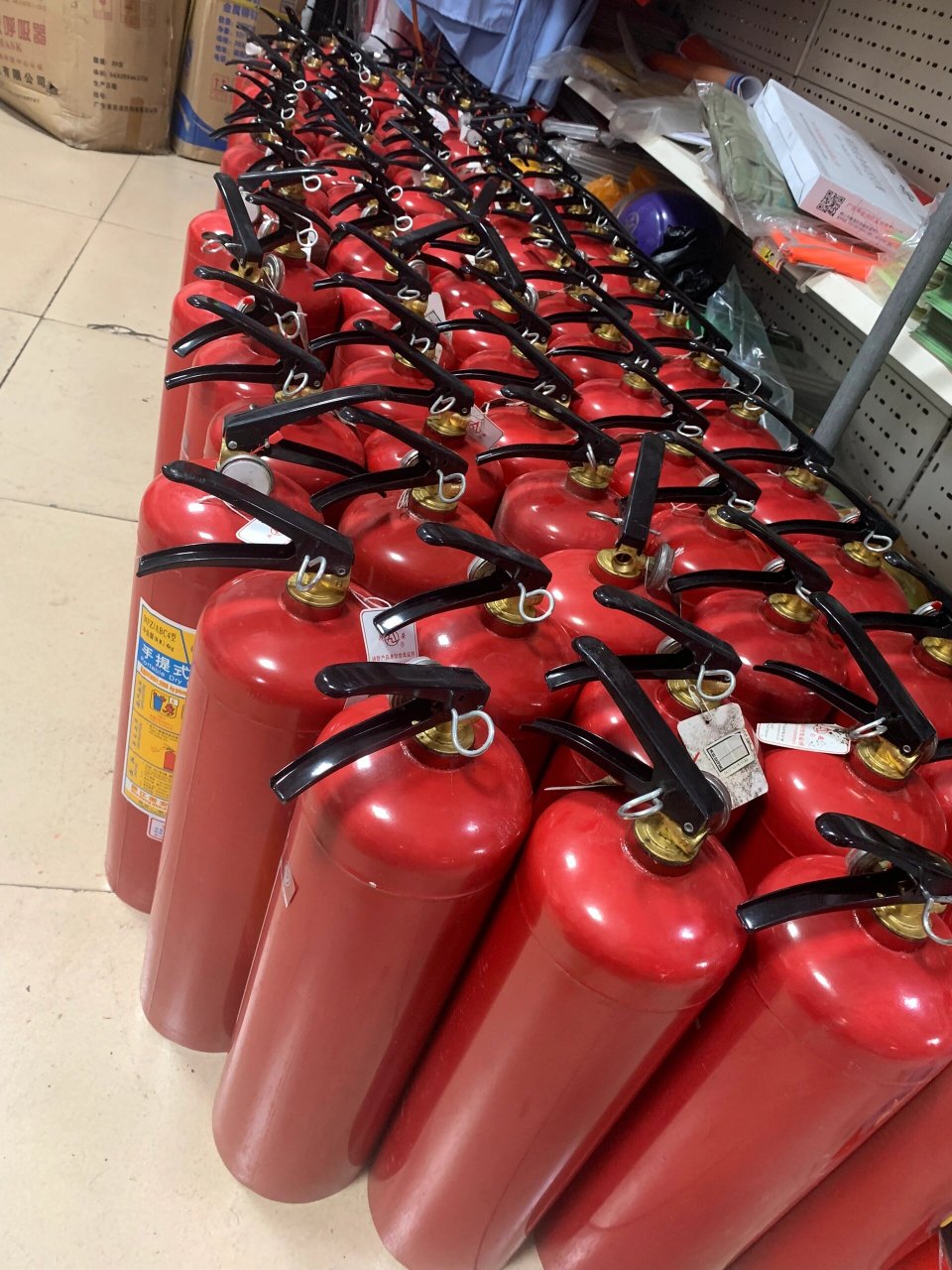 4公斤灭火器手提式干粉厂房家用店用2023最新合格日期 干粉灭火器4kg