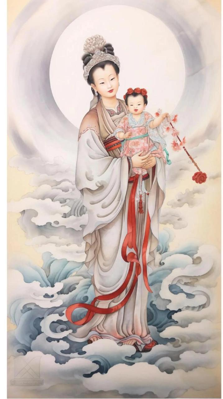 送子观音 送子观音又称注生娘娘,观音大士,观音菩萨和观世音.