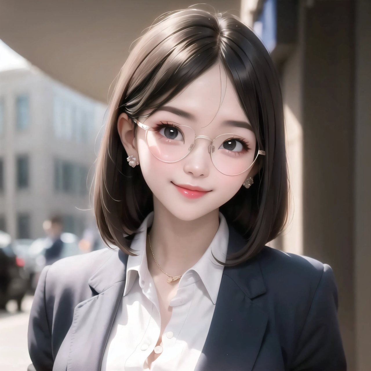 短发合集职业女生头像