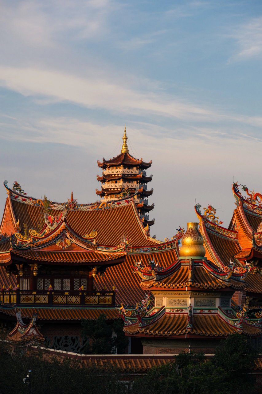江南也有华丽磅礴的寺庙01上海地铁就能到 遛弯去昆山被慧聚寺的美