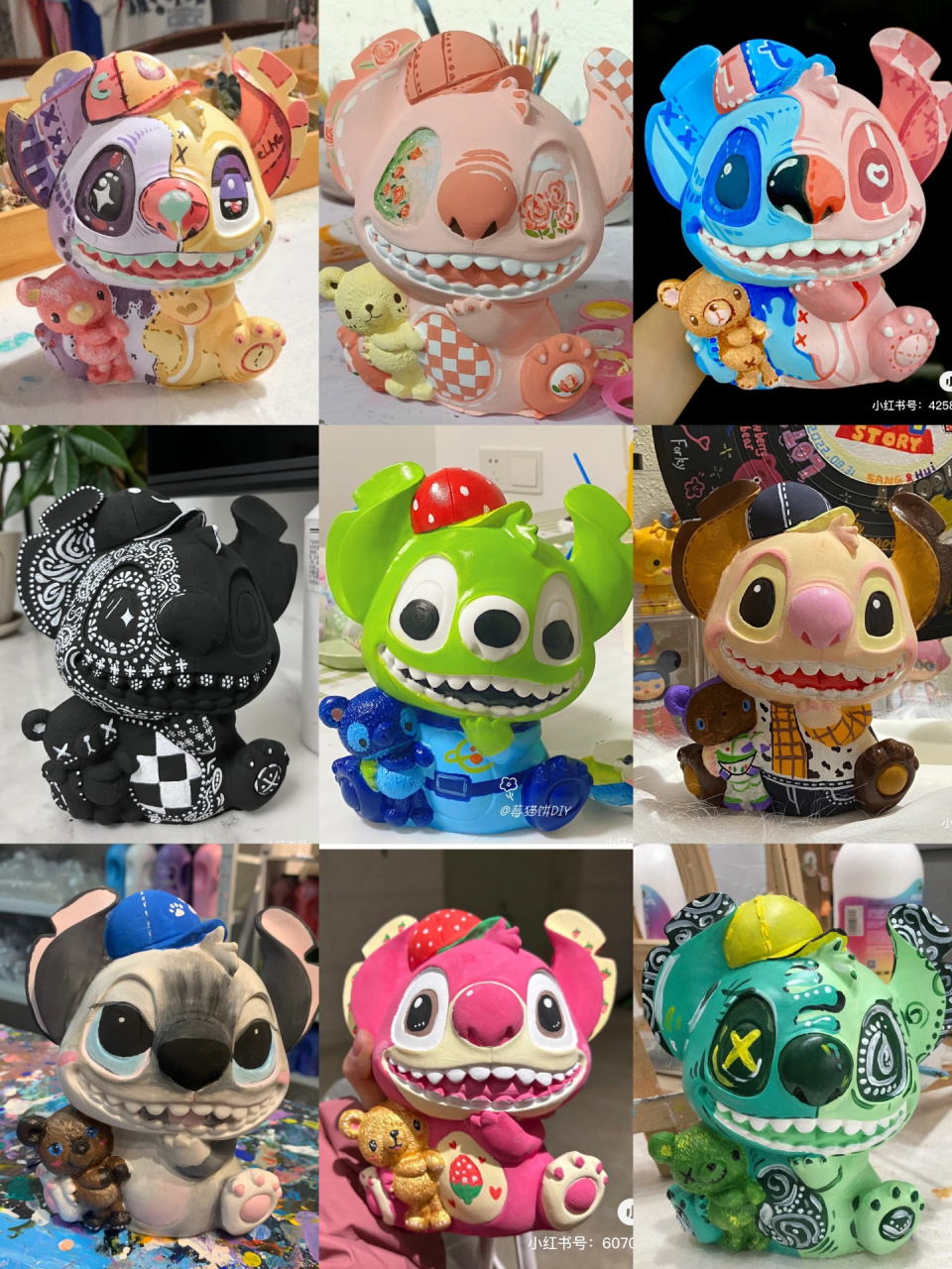 超全史迪仔石膏娃娃合集 收藏这一篇就够了