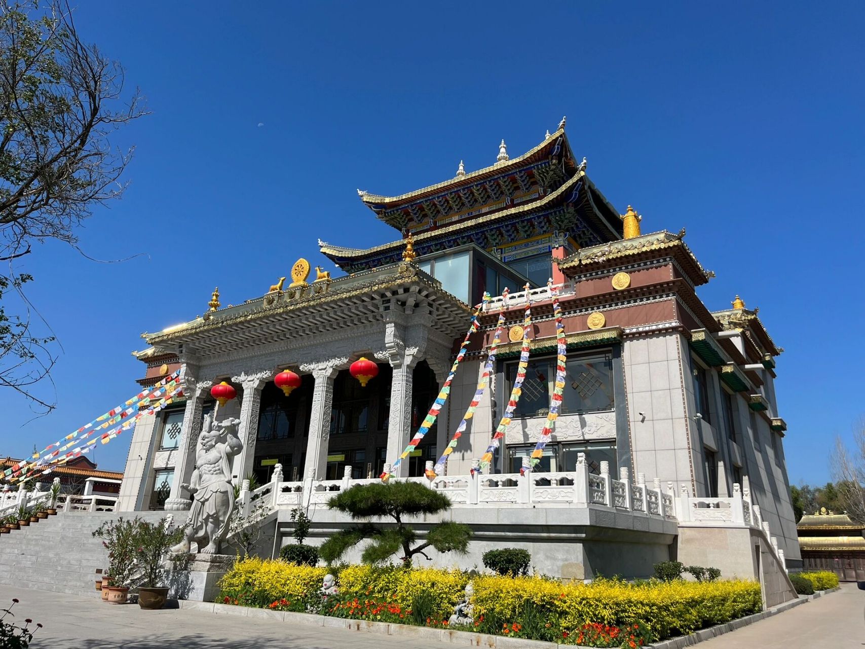 打车过去30多块钱,先在瑞应寺逛逛拍了拍照片,再往塔那边走,塔的门口