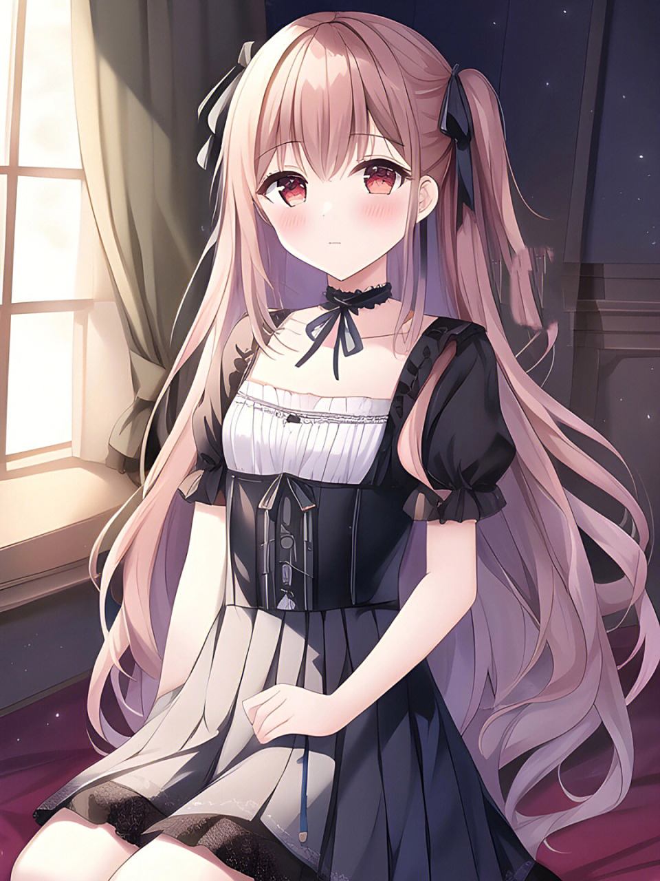 二次元少女背景图 美女背景图