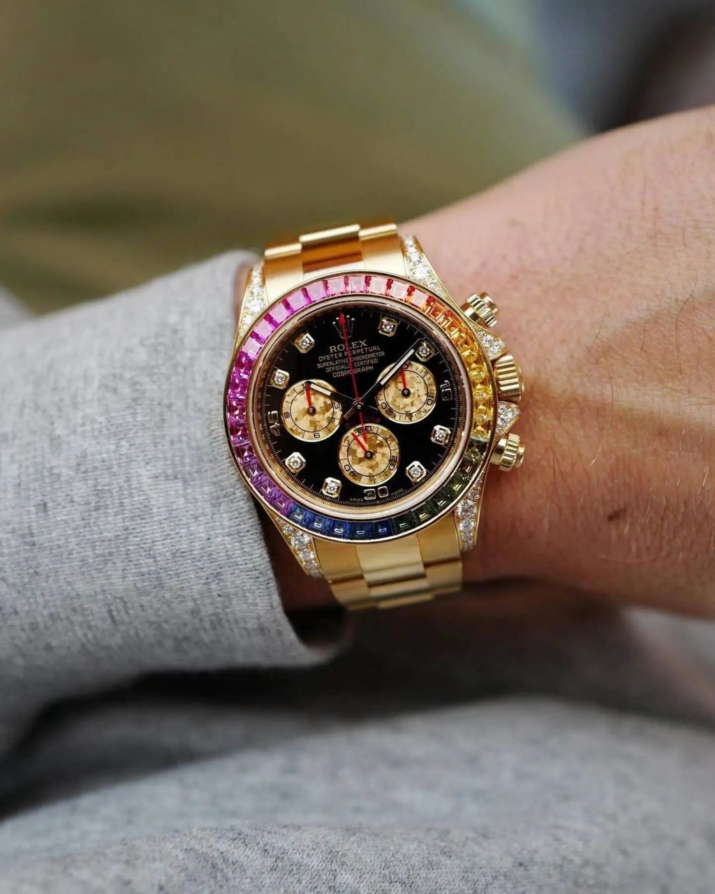 劳力士系列天花板表王彩虹迪它来了 劳力士迪通拿系列的彩虹迪,号称