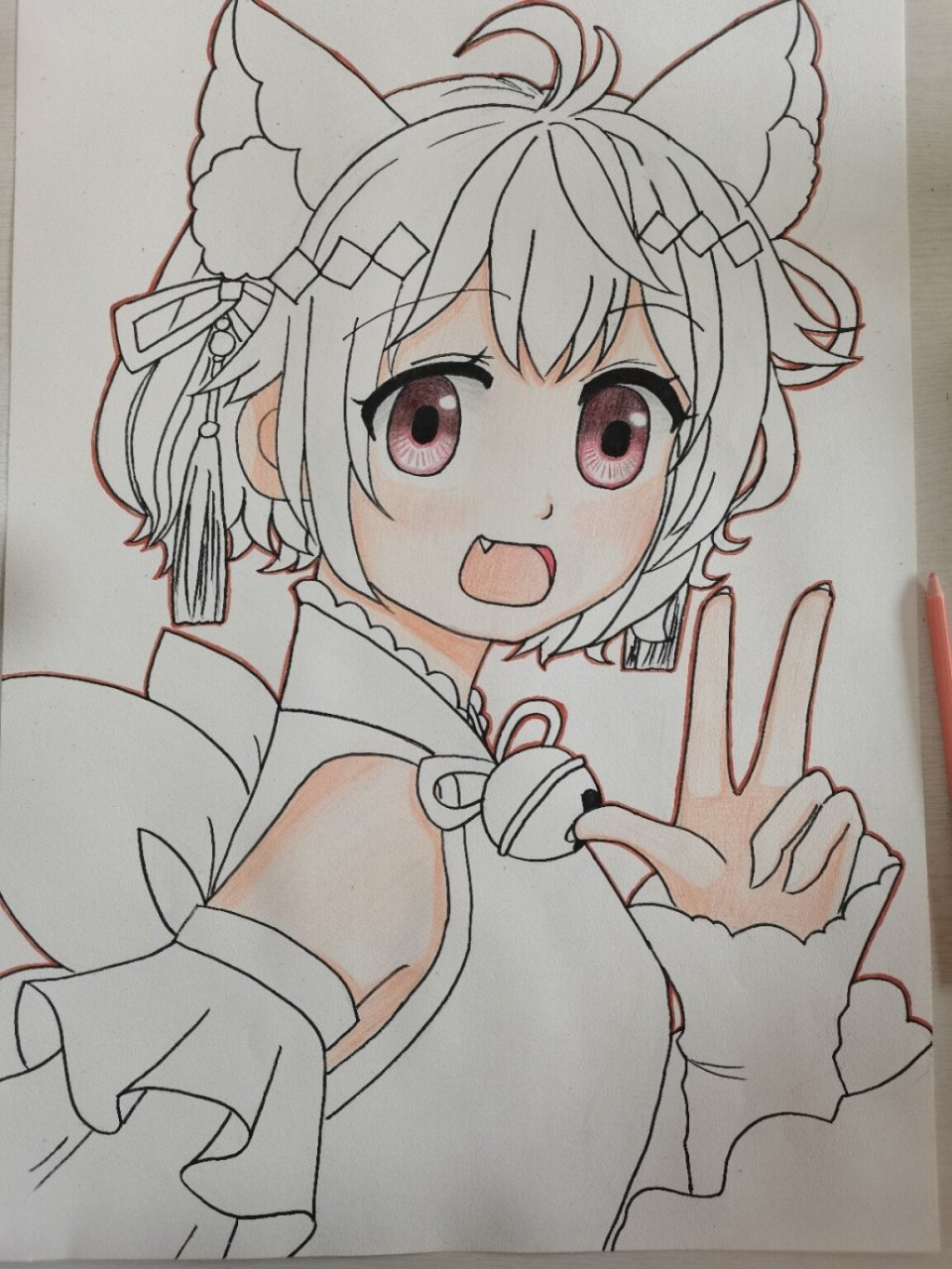 颜色深的地方,彩铅画一百遍都画不深啊[失望].