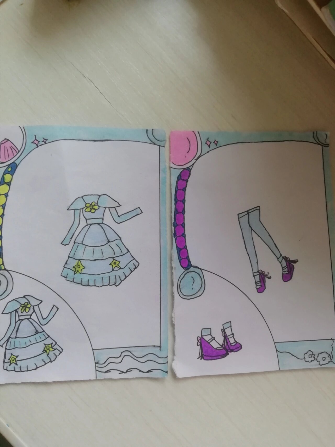 画菲梦少女卡片 由于时间仓促,没有画细节,不喜勿喷