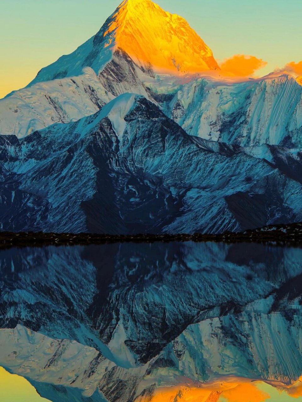 一组好看日照金山(原图) 一组好看的无水印日照金山壁纸,点赞给你们呀