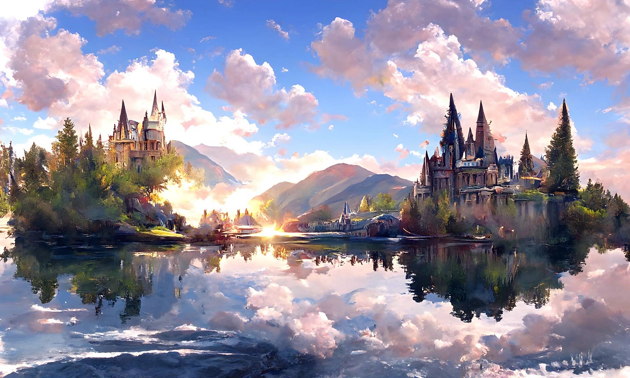 潮起潮落云卷云舒,霍格沃茨岁月静好949494 给平板换上这套壁纸