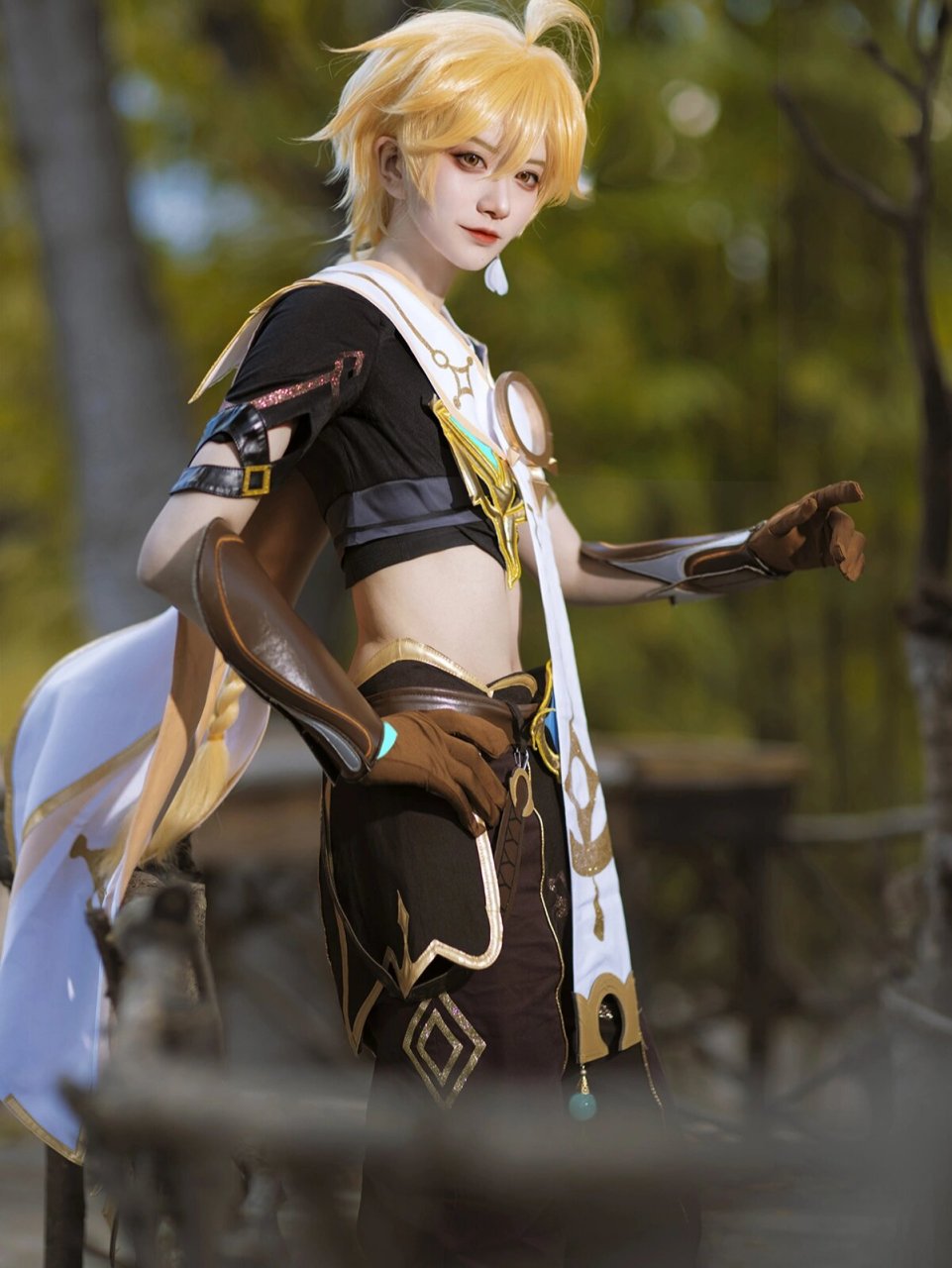 原神·旅行者空cos78 今天份的空哥二夏! 摄影:蓝凛