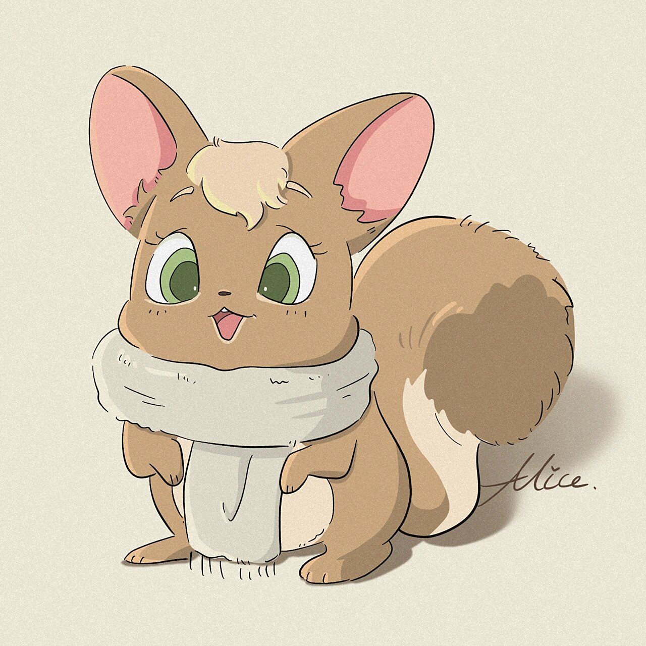 可爱小松鼠头像儿童画简笔画线稿简单儿创