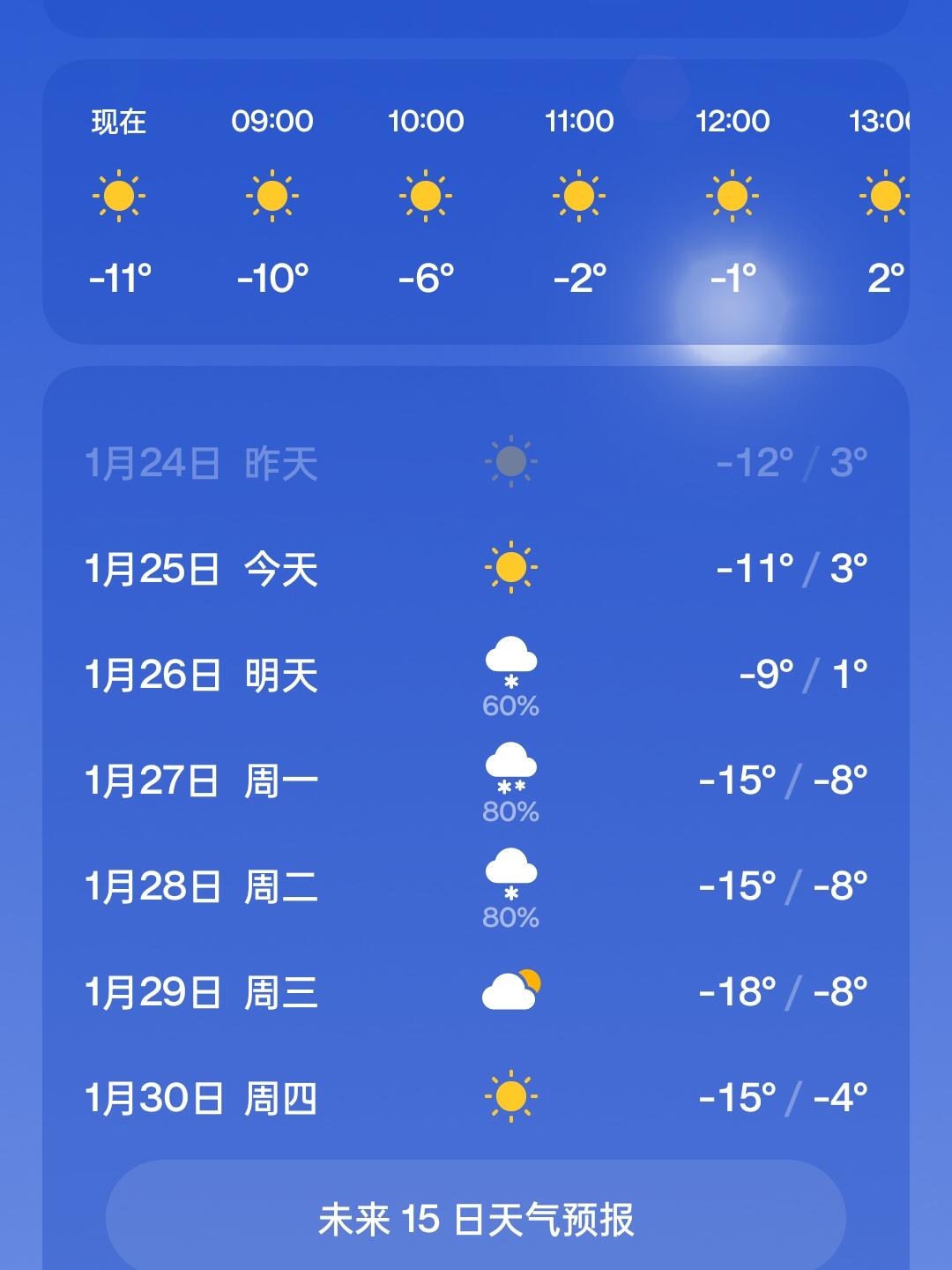 黑龙江安达天气预报今日情况