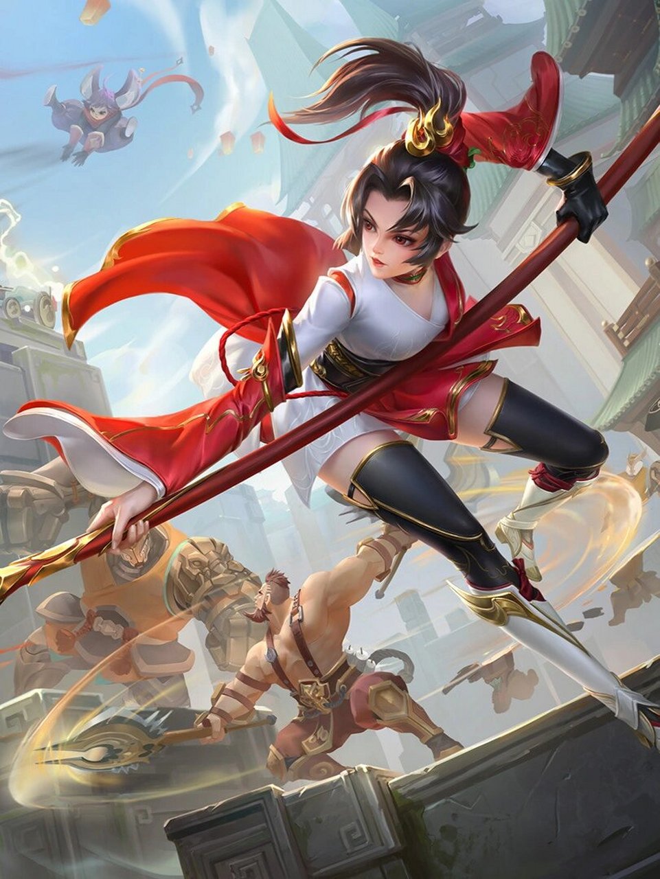 国庆放假～ 云缨陪你 |王者荣耀|云缨全身高清壁纸5 97长按保存自取