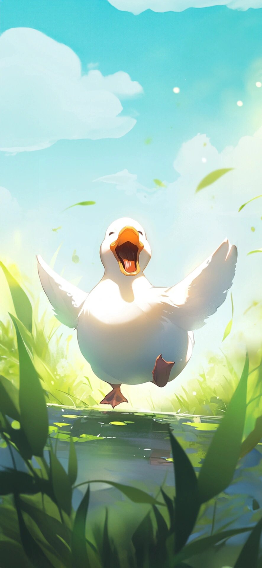 有喜欢柯尔鸭插画壁纸的么