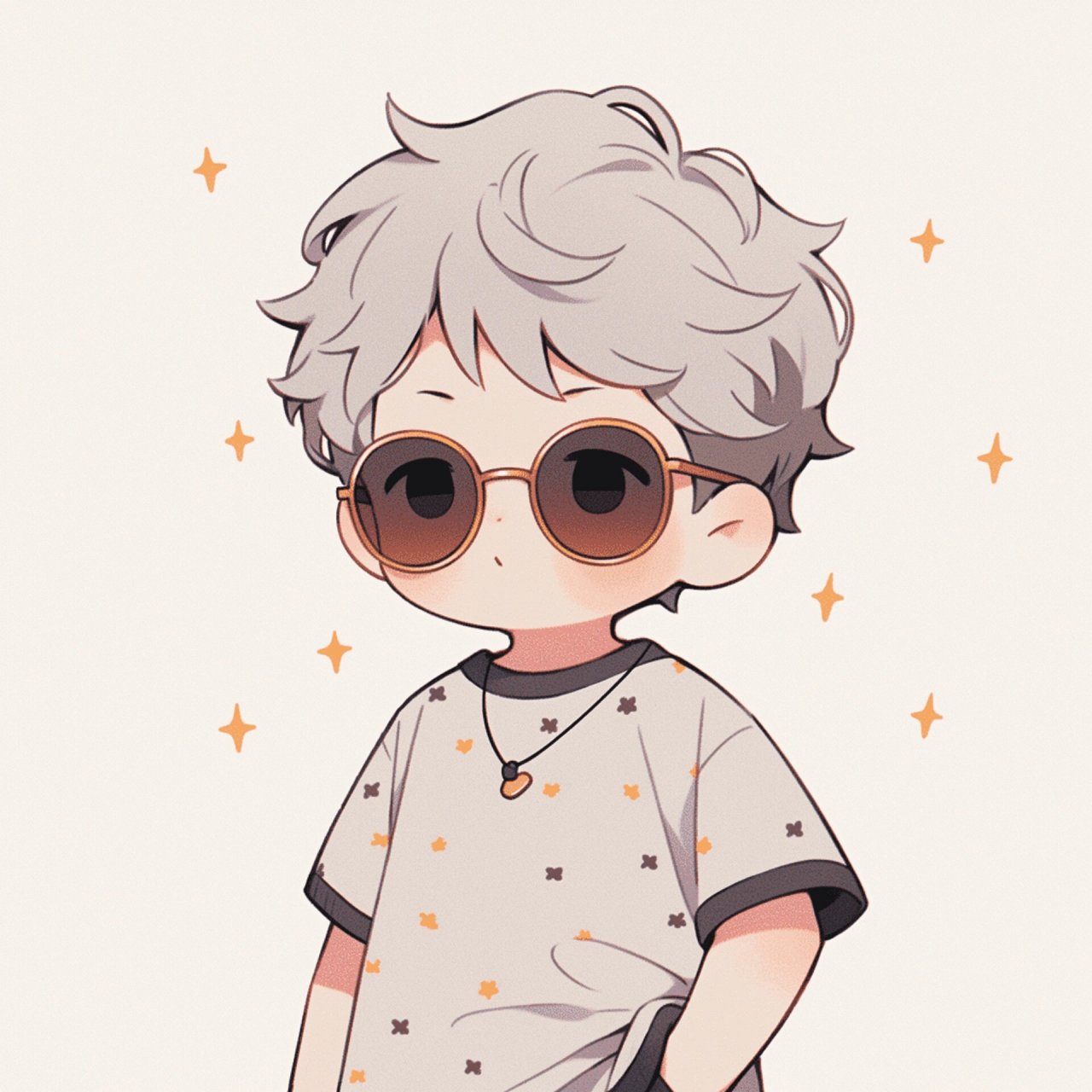 可爱男孩头像|墨镜一戴,谁也不吃9815 #浪漫生活的记录者# #q版