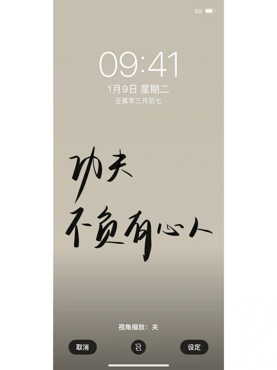 不负有心人|手写壁纸|原创 功夫 不负有心人 #高清壁纸# #手写文案