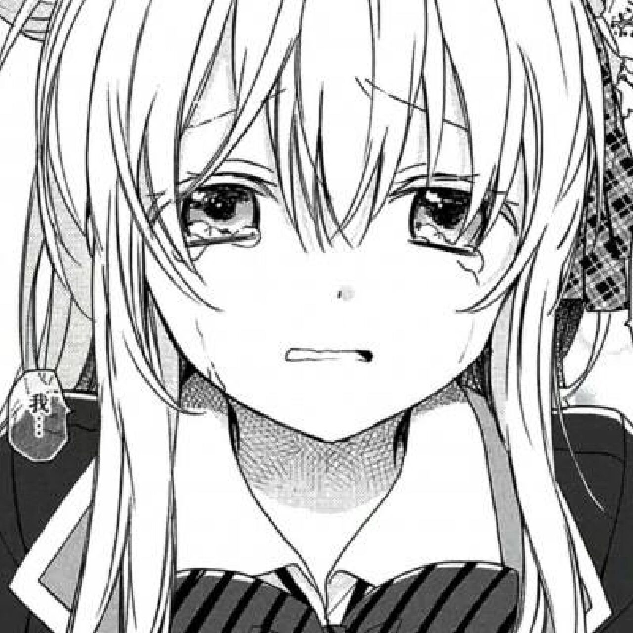 伤心女生黑白头像