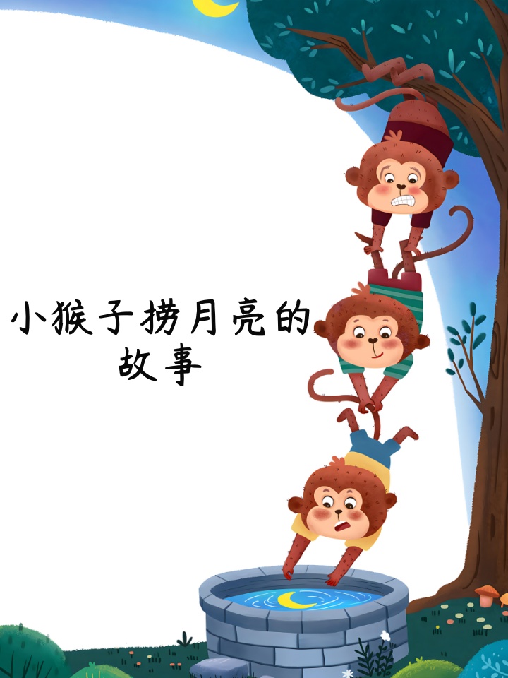 小猴子捞月亮的故事