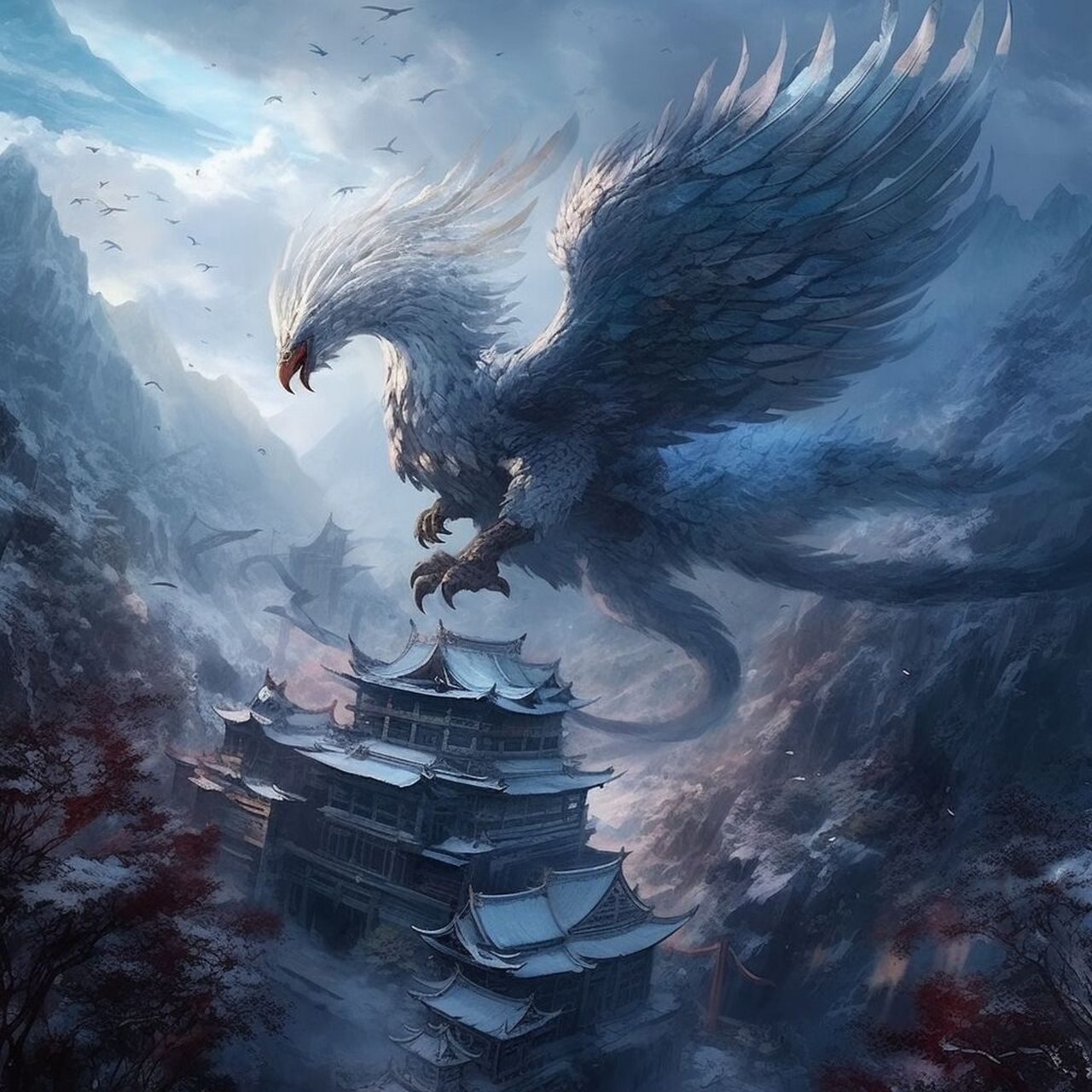 山海经|四大神兽-朱雀 "有兽焉,其状如鸟而无角,其名曰朱雀,其音如