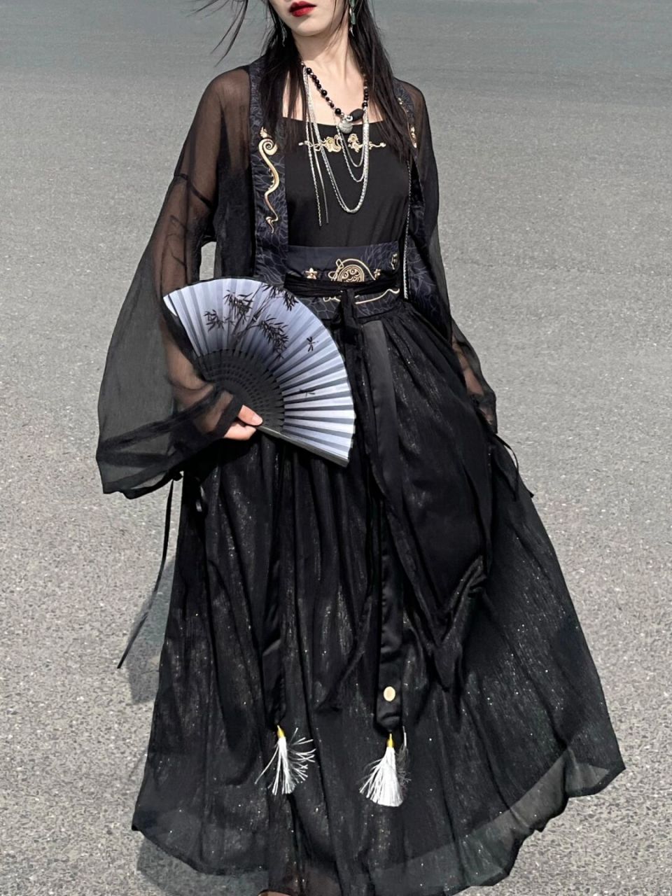 改良的汉服真的好穿又好看 7415齐胸是俏皮可爱 妙龄少女 74