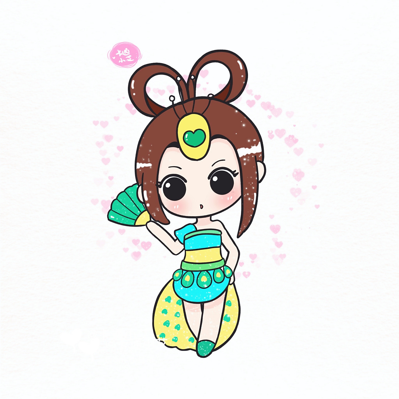 叶罗丽 卡通简笔画 q版萌萌合集 叶罗丽小合集 q萌叶罗丽娃娃 原创