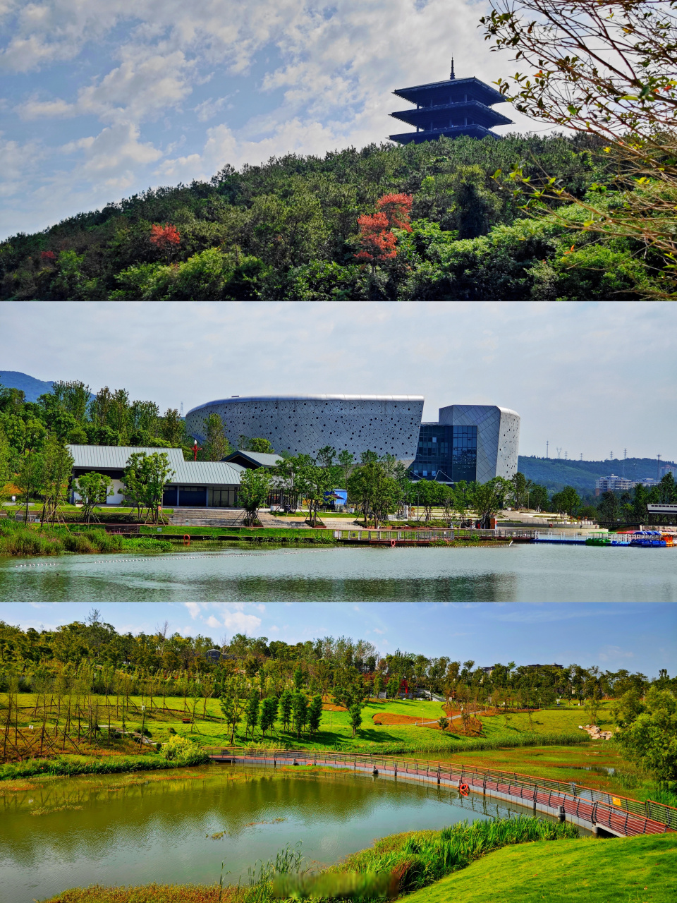 荆门园博园开园以来,已经反复逛过很多次,但每次来都有新的惊喜.  或