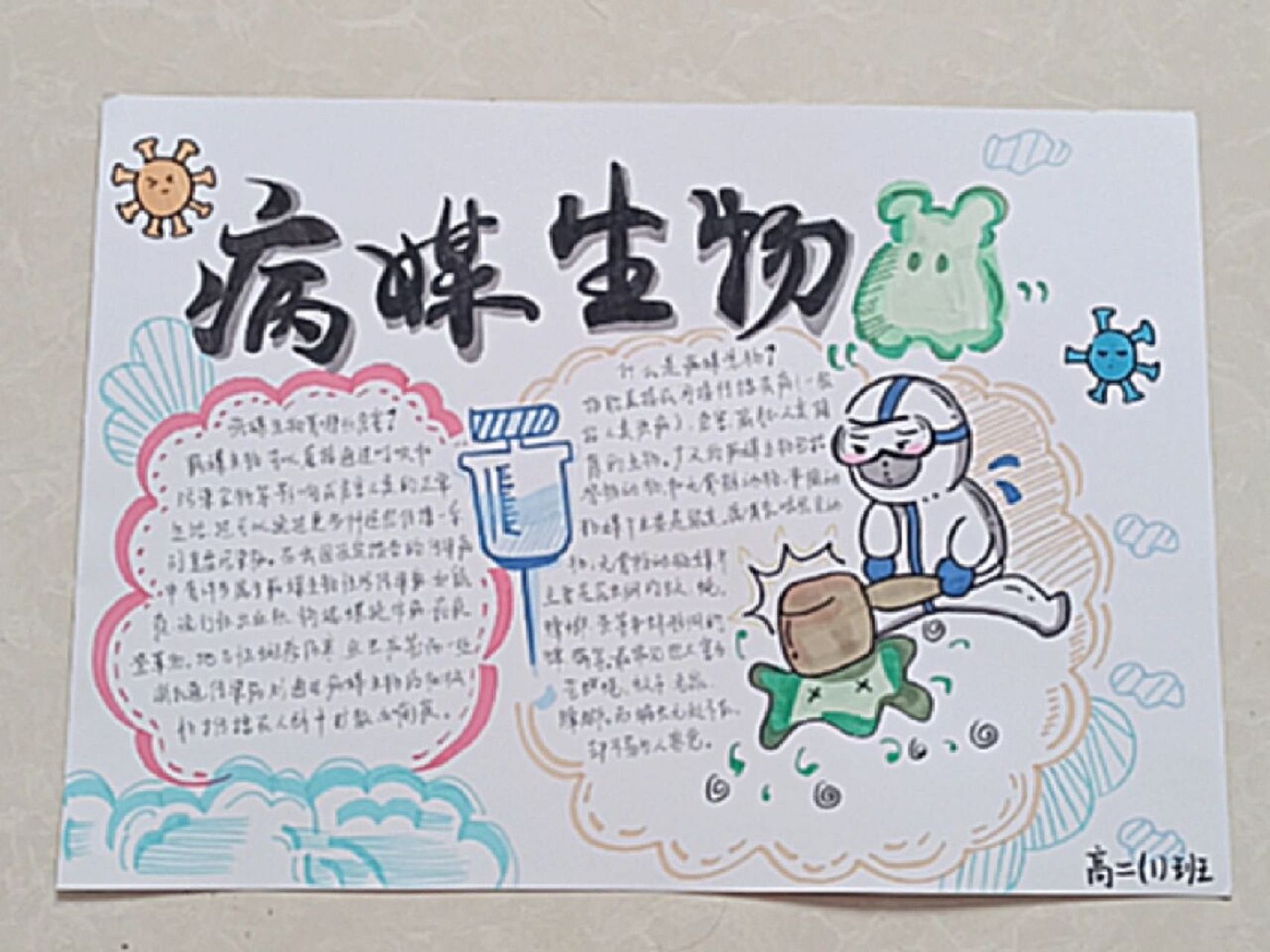 病媒生物手抄报 每个星期都要画,我真的累了