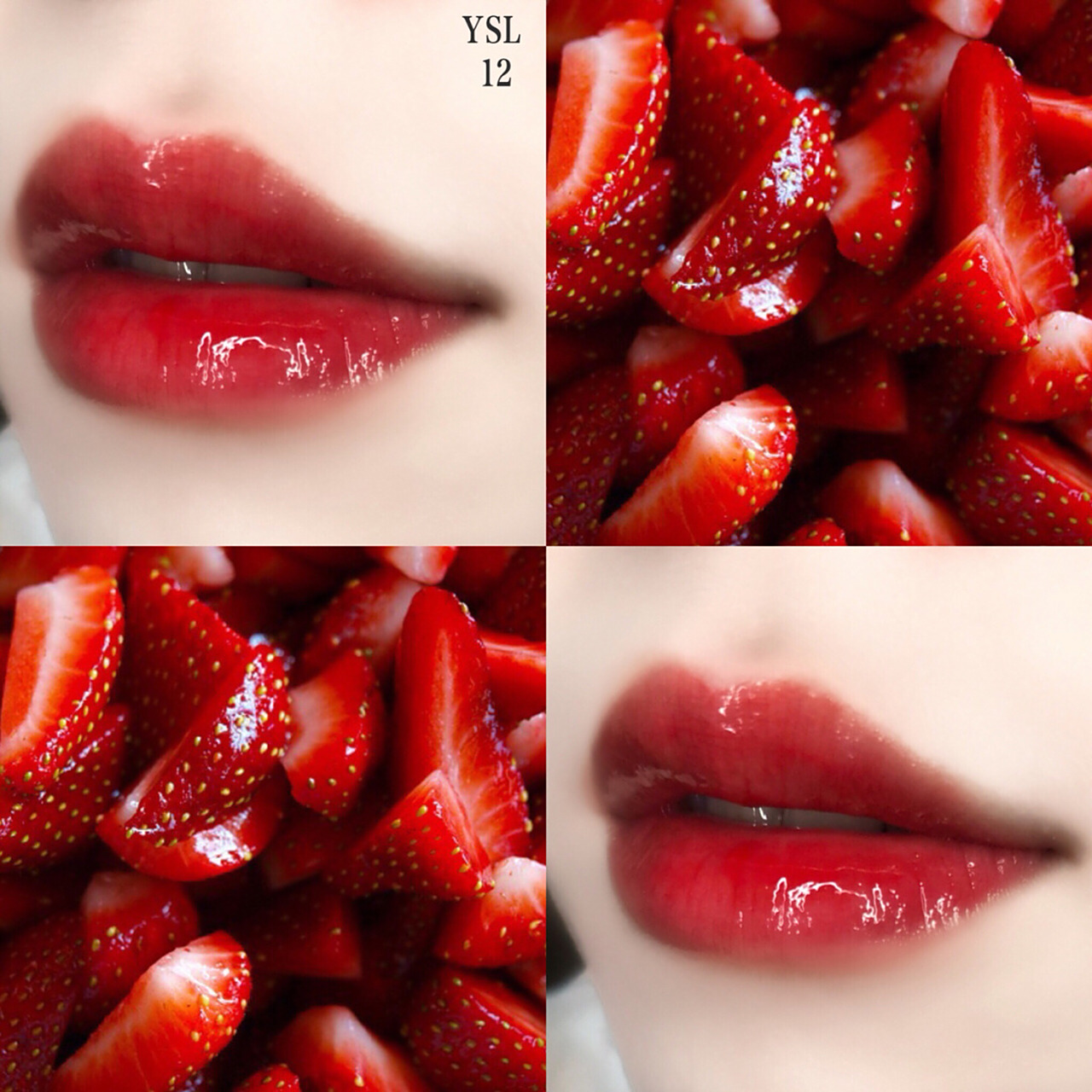 试色|ysl12圣罗兰镜面镜光唇釉 96ysl1296 斩男色的鼻祖 平时最常