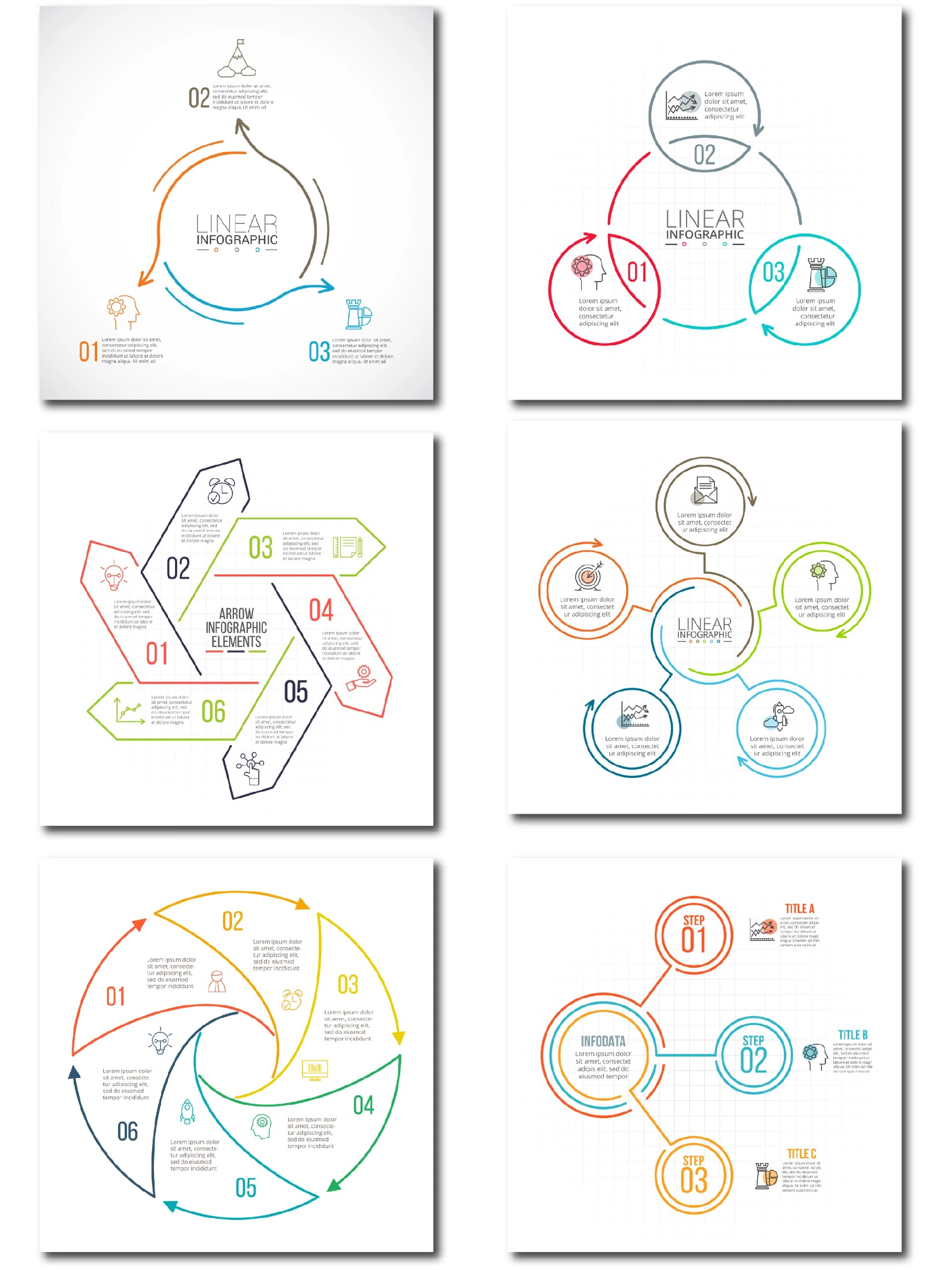 150套创意高端ppt图形图表,可编辑,多格式