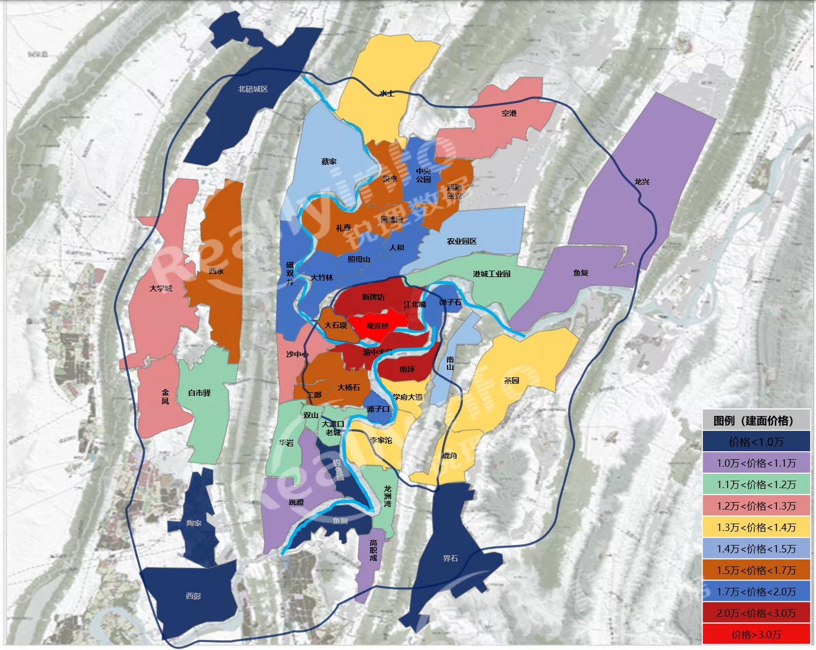 重庆房价分布图图片