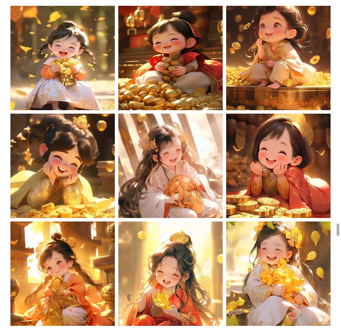 古风招财宝宝头像,十一月的招财头像来啦