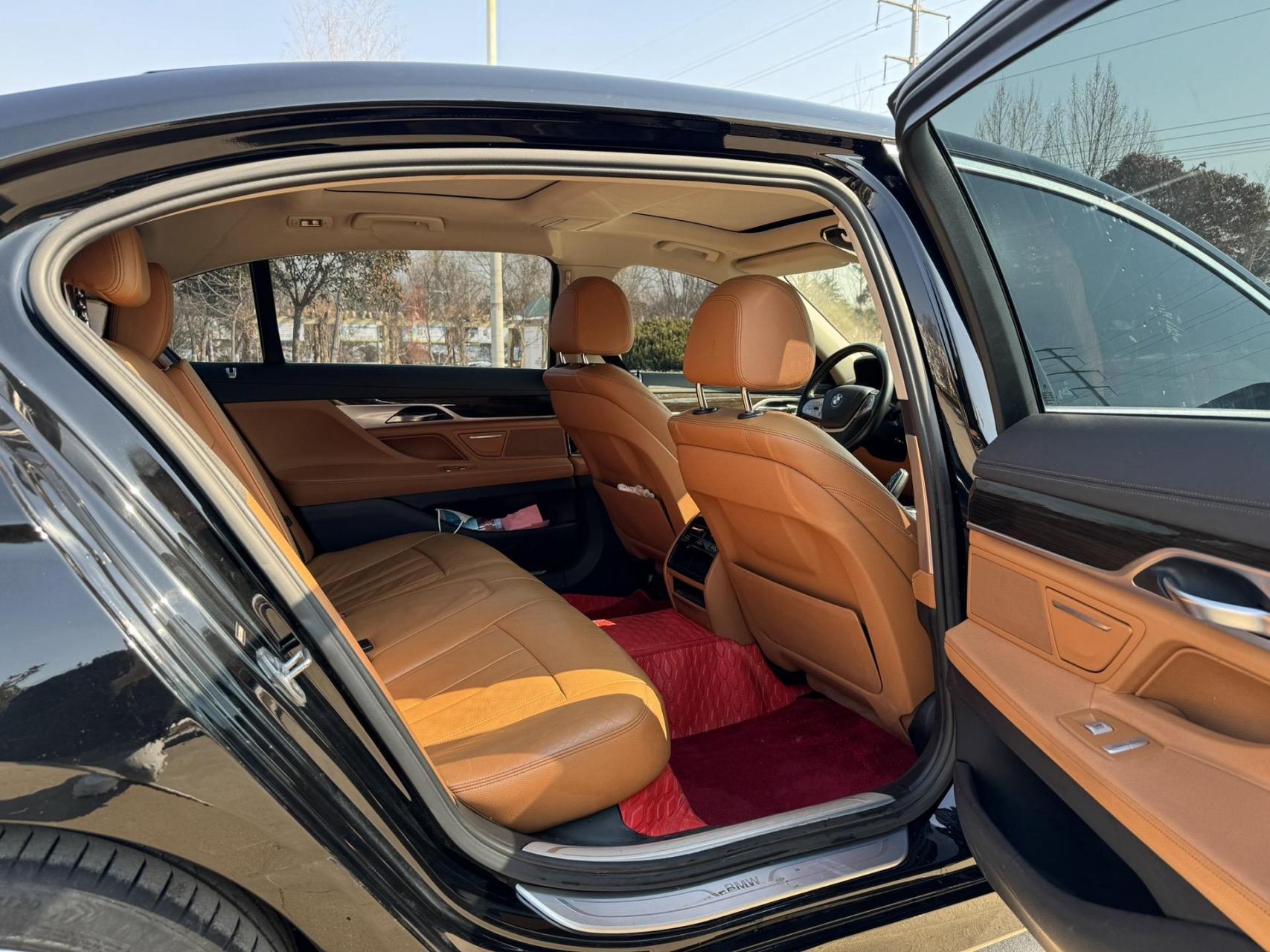 搞定18年宝马730li 黑车爱马仕橙内饰  一手车 全车带车衣 里外崭新