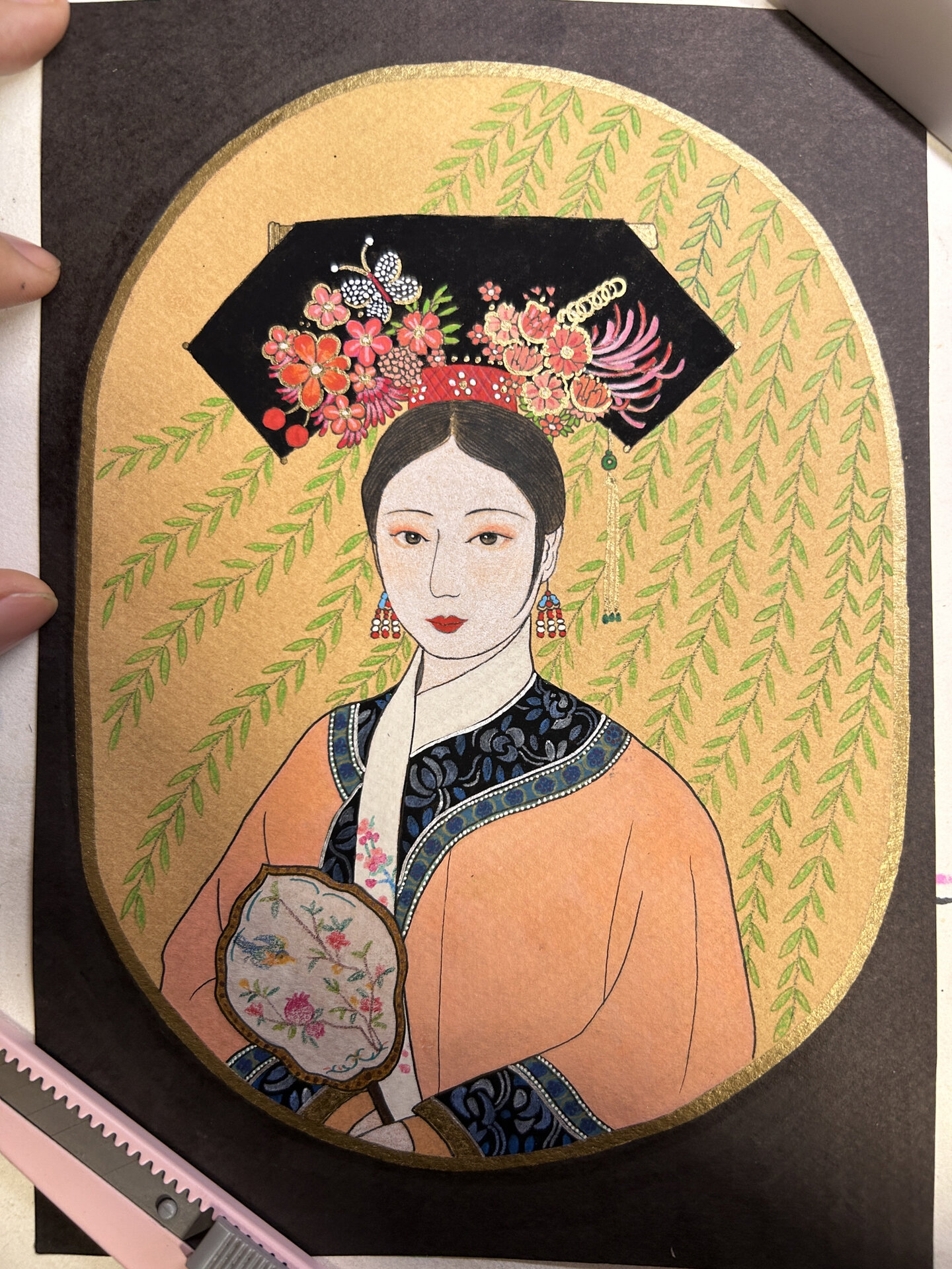 手绘|清末旗女造型