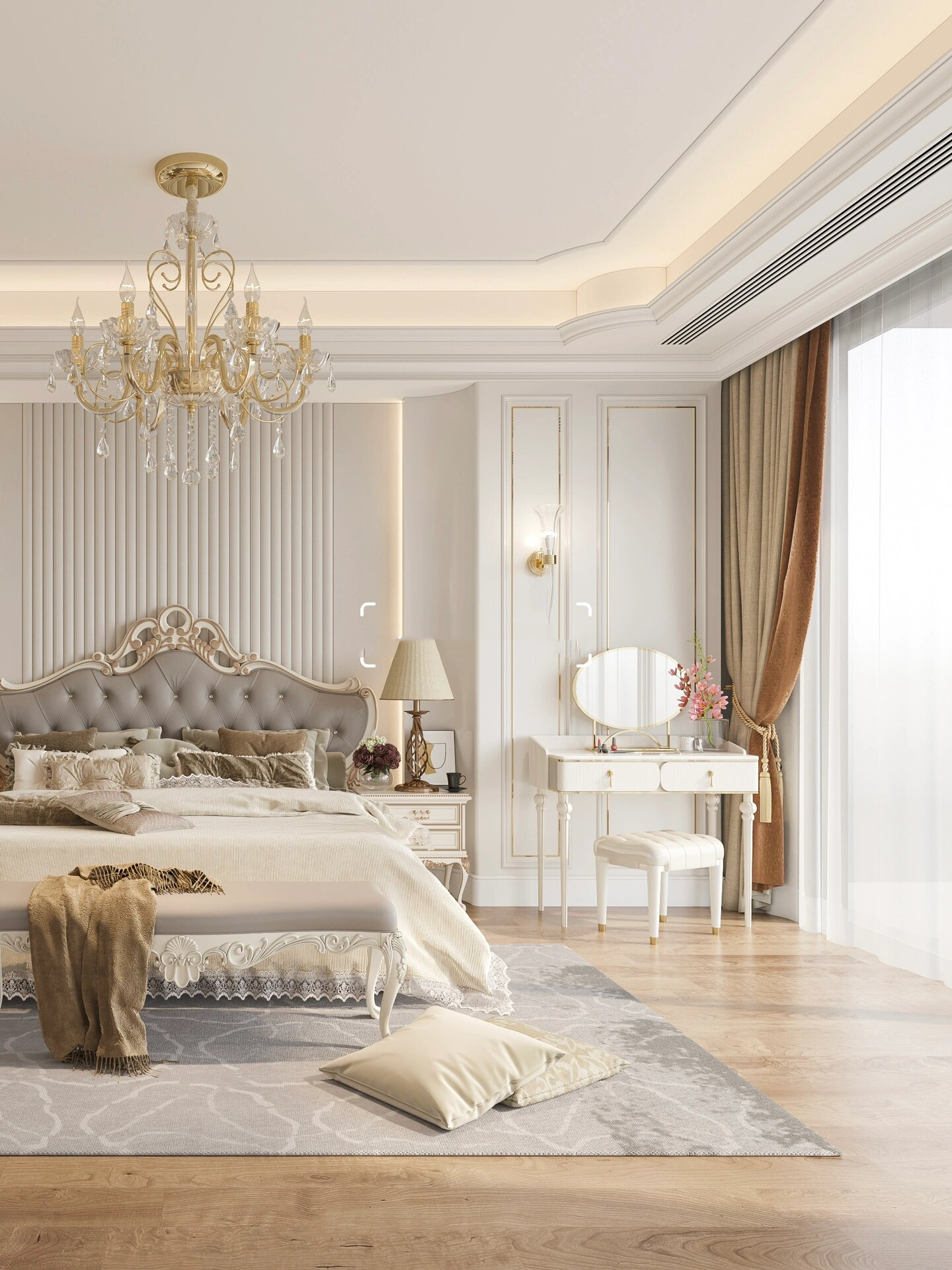 欧式卧室设计|复古奢华的绝美公主房!