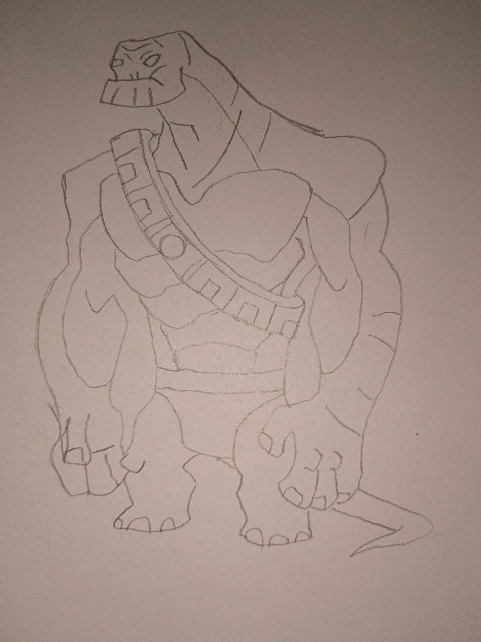 ben10全面进化外星英雄介绍(21) 神力暴龙 英文名:humungousaur,词源"