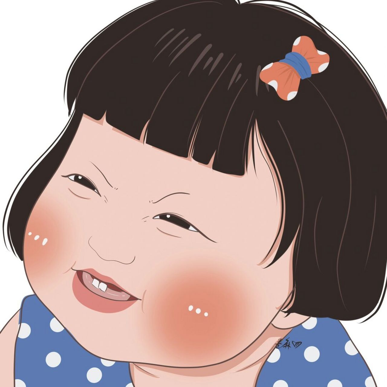 插画 | 头像 |没心没肺,快乐加倍 图片92二改92商用92去签名