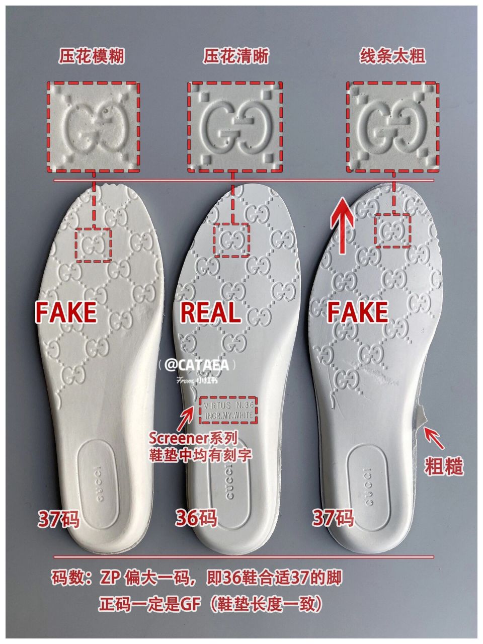 gucci小脏鞋真假对比鉴定注意点分辨参考 gg screener系列织带运动鞋