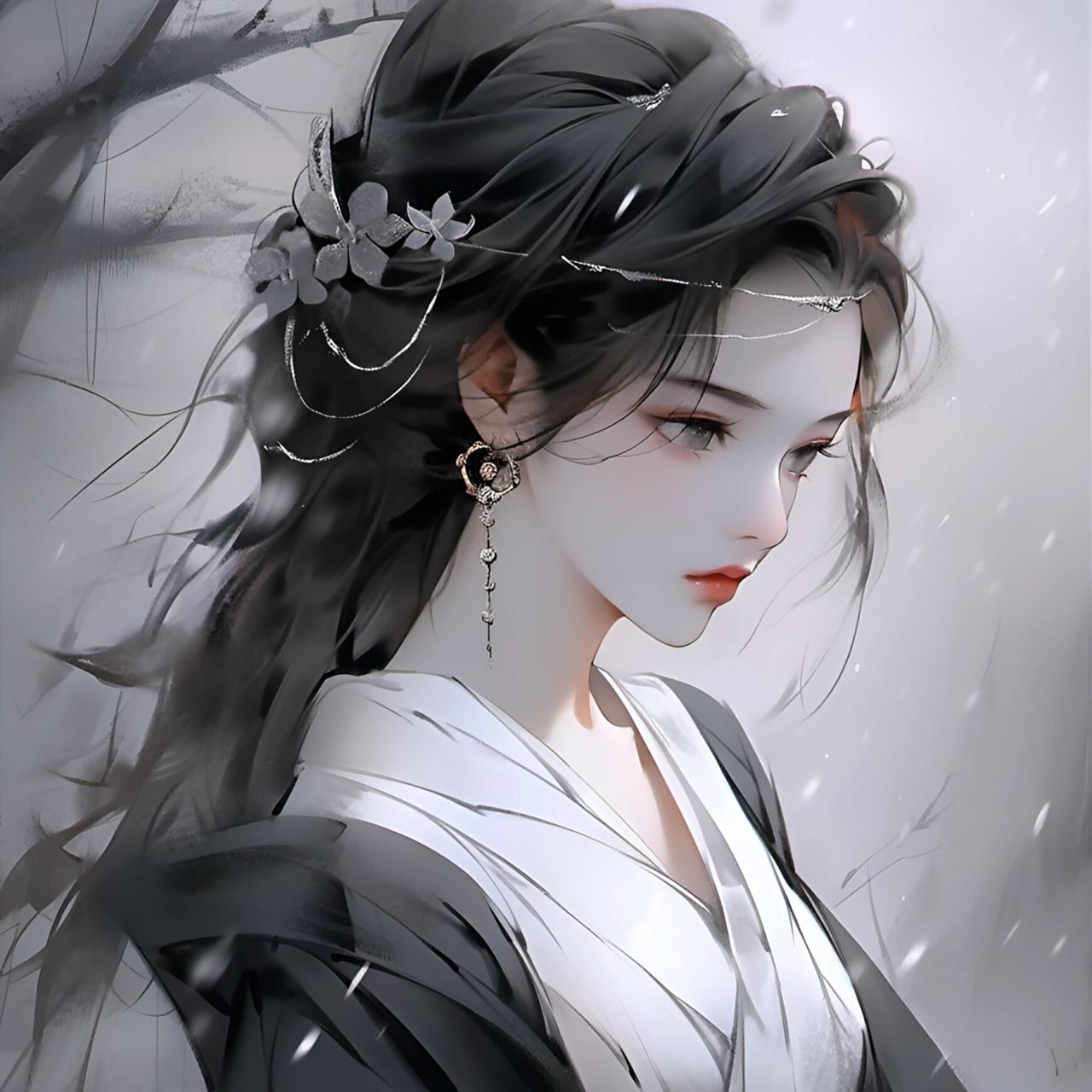 古风头像|黑衣女侠