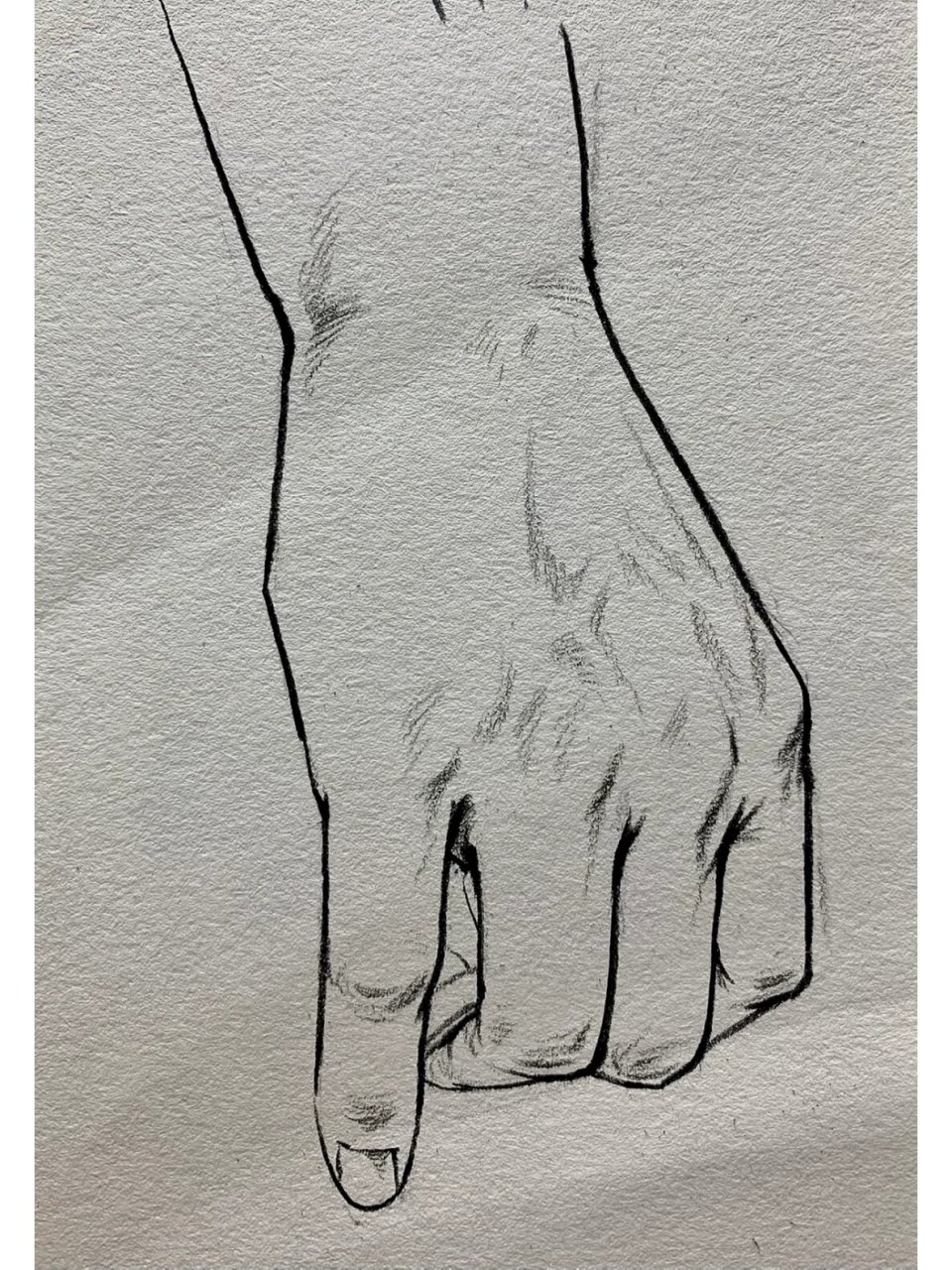 速写手部默写 手部结构理解,画手先画手背.