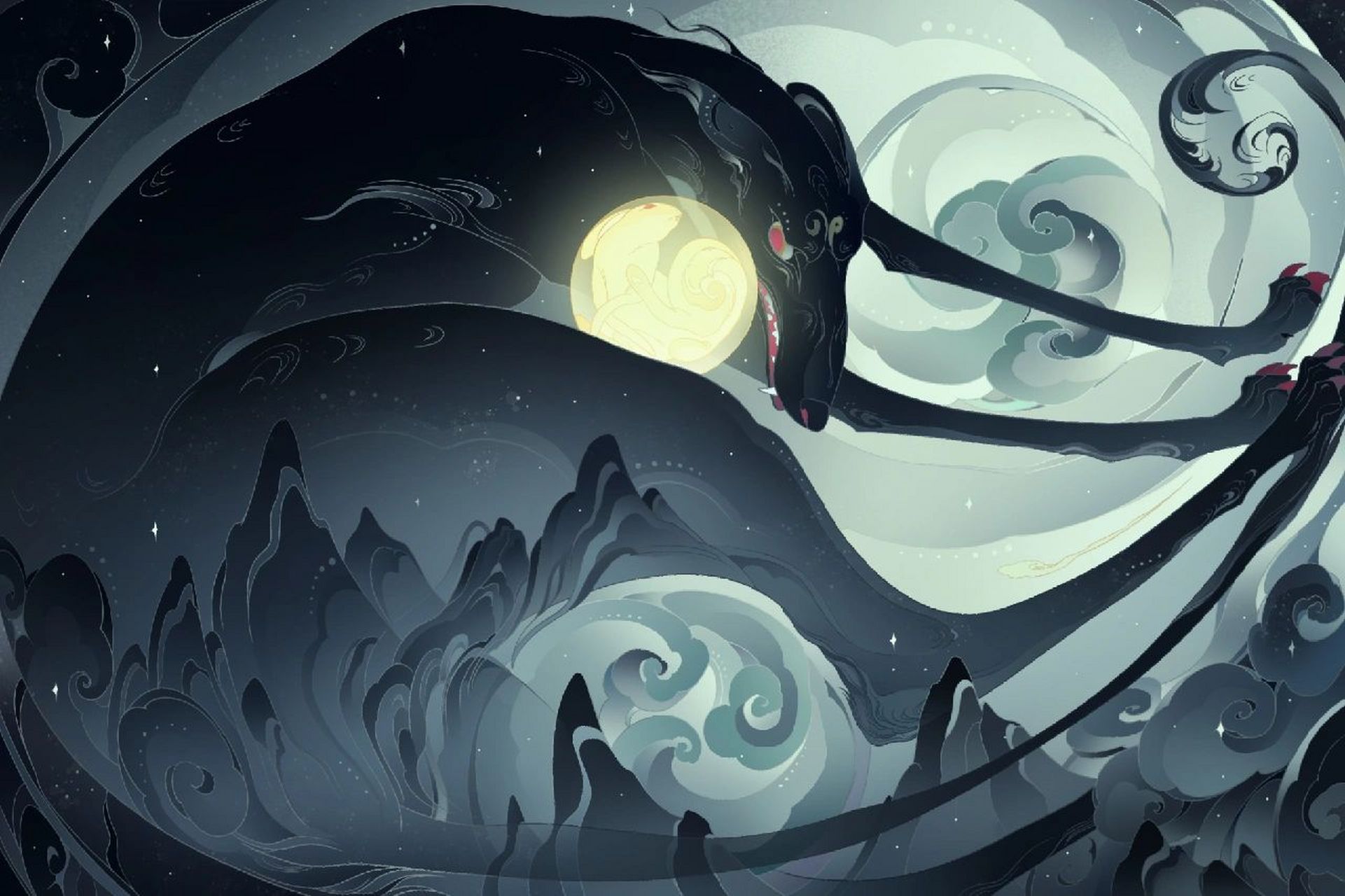 《天狗食月》2.