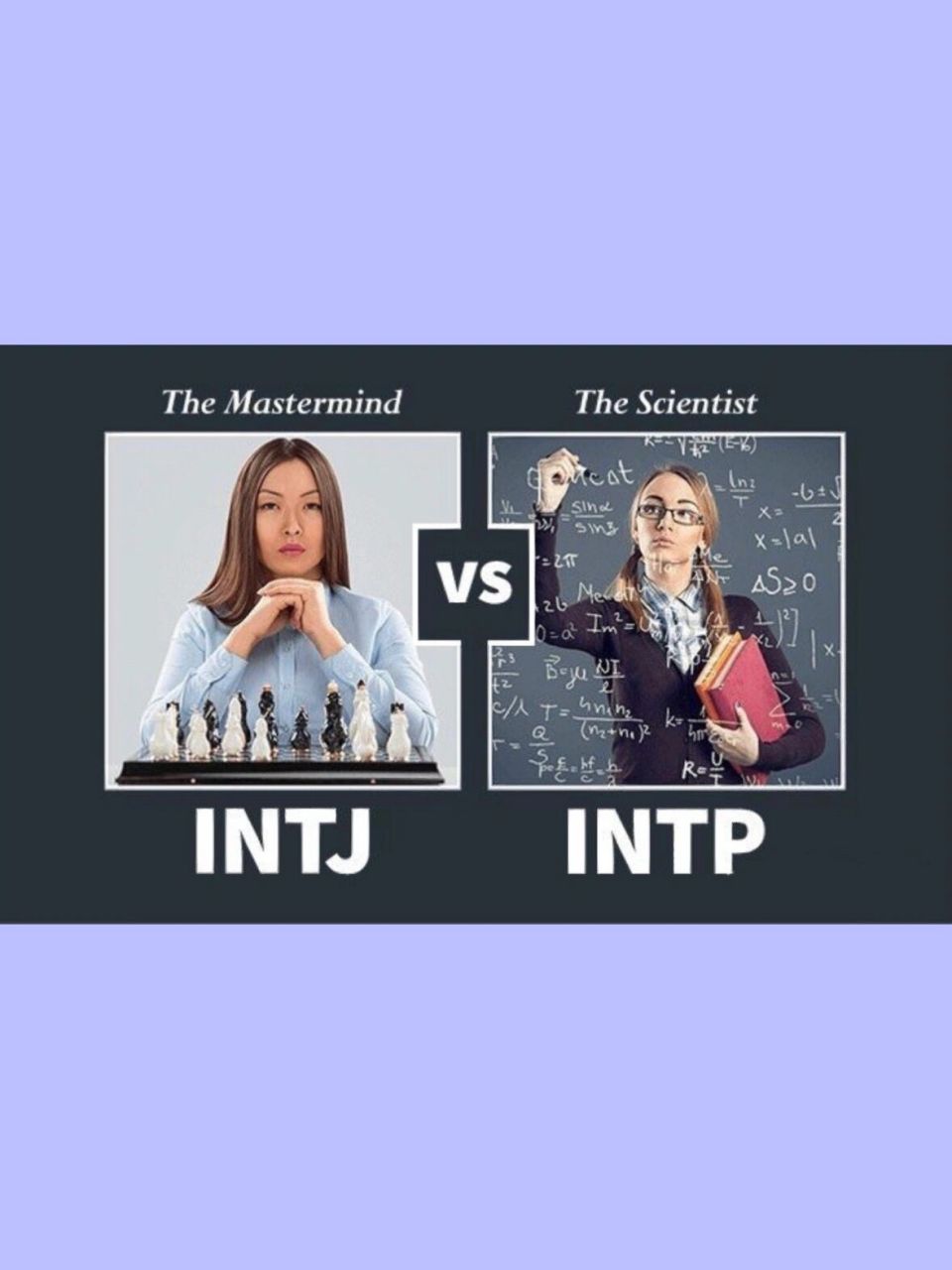 浅谈典intj与典intp的思维区别 首先,mbti仅仅是一种职业性格测试