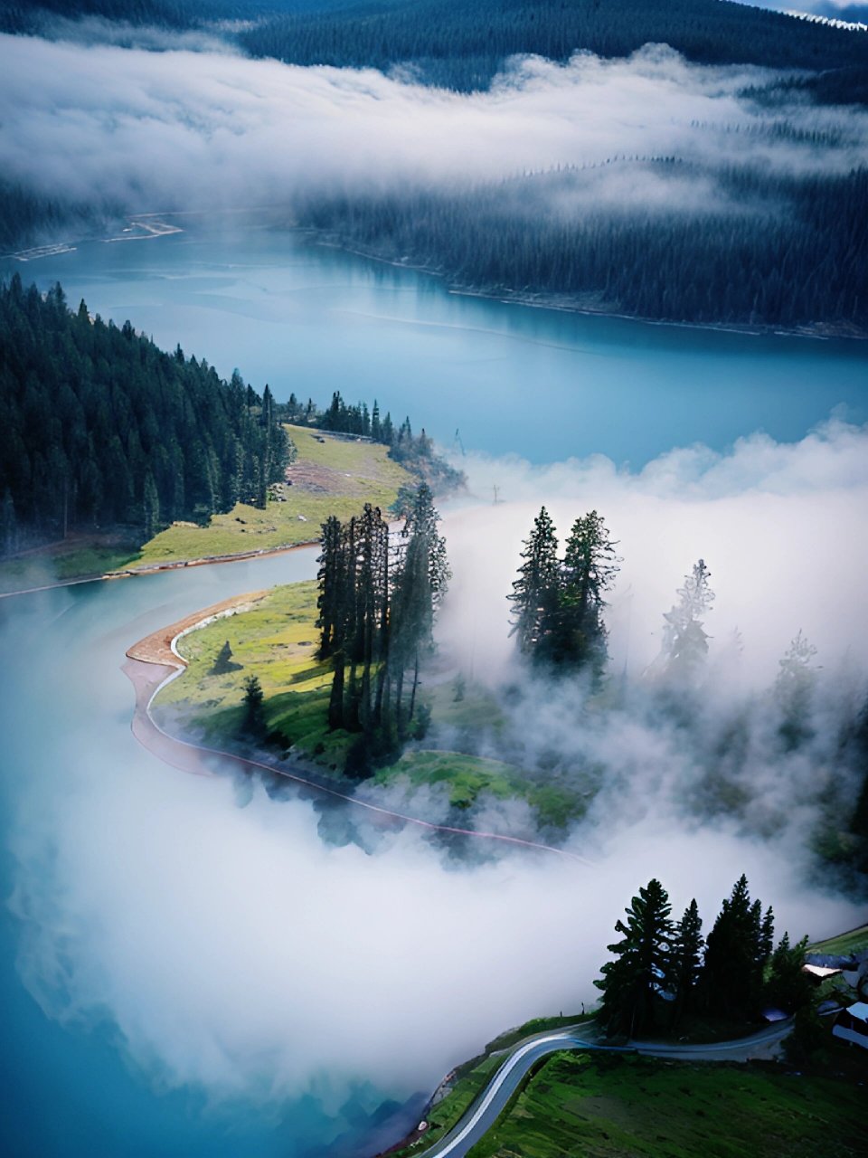 治愈系风景—山里早上秋景