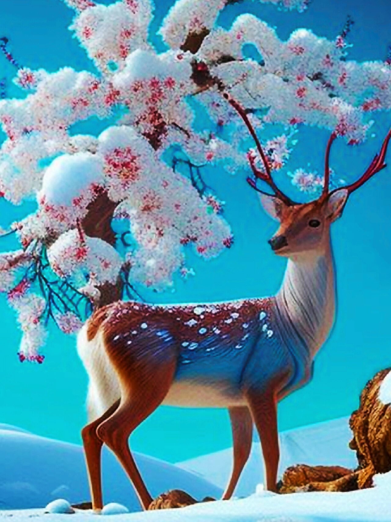 最美神鹿 鹿在古代它被视为神物,人们认为它能带来幸福和长寿.